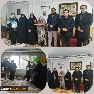 دیدار با خانواده معزز شهید قزوینی به مناسبت ایام مبارک دهه فجر و پیروزی انقلاب
