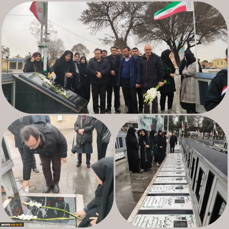 برگزاری مراسم عطرافشانی و زیارت مزار شهدا به مناسبت ایام مبارک دهه فجر و پیروزی انقلاب 2