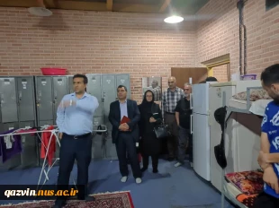 بازدید سرپرست دانشگاه ملی و مهارت استان قزوین از خوابگاه های پسران به مناسبت هفته خوابگاه ها 7