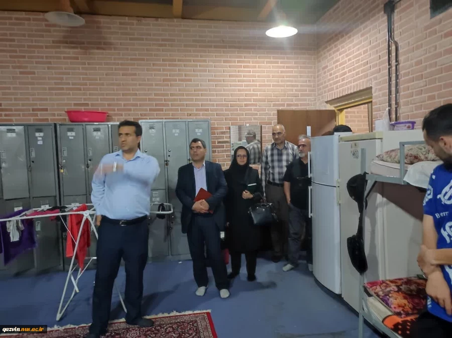 بازدید سرپرست دانشگاه ملی و مهارت استان قزوین از خوابگاه های پسران به مناسبت هفته خوابگاه ها 7