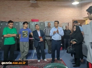 بازدید سرپرست دانشگاه ملی و مهارت استان قزوین از خوابگاه های پسران به مناسبت هفته خوابگاه ها 8