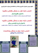 درخشش دانشجویان دانشگاه ملی مهارت استان قزوین در سومین جشنوارۀ کشوری نشاط