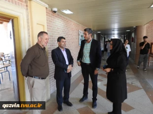 بازدید هیات نظارت و ارزیابی دانشگاه بین المللی امام خمینی (ناتک) از امتحانات آموزشکده های استان قزوین 2
