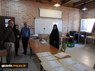 بازدید هیات نظارت و ارزیابی دانشگاه بین المللی امام خمینی (ناتک) از امتحانات آموزشکده های استان قزوین 6