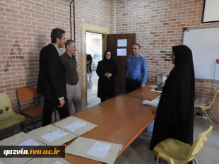 بازدید هیات نظارت و ارزیابی دانشگاه بین المللی امام خمینی (ناتک) از امتحانات آموزشکده های استان قزوین 7