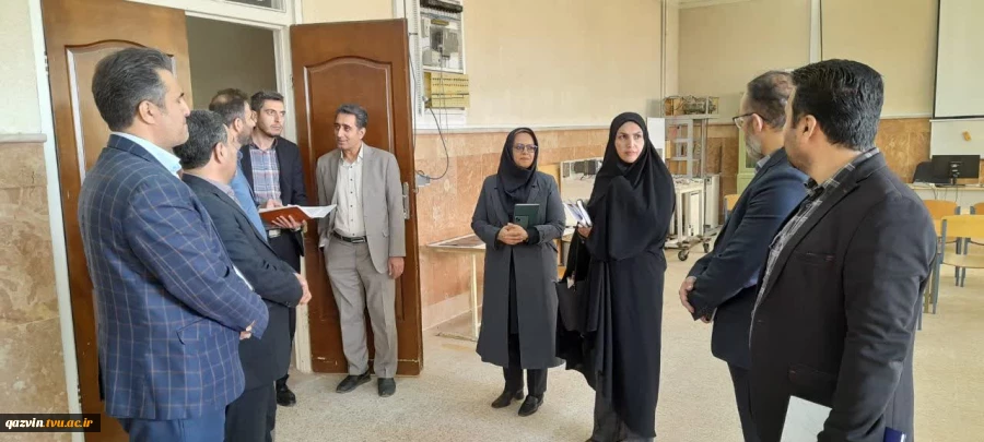 بازدید هیئت نظارت ناتک استان از دانشگاه ملی مهارت پسران قزوین 9