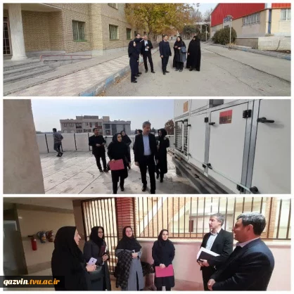 بازدید مدیر کل دفتر امور فنی و نظارت بر طرح های عمرانی سازمان مرکزی دانشگاه ملی مهارت از سایت های پسران و دختران قزوین 4