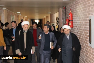 نشست صمیمی و هم‌اندیشی نماینده محترم ولی فقیه در استان و امام جمعه قزوین، آیت‌الله مظفری، با کارکنان، اساتید و دانشجویان  8