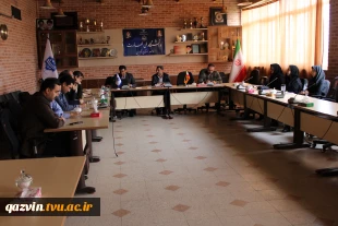 نشست ریاست، معاونت آموزشی و نماینده ارزیابی و تظمین کیفیت با اعضای هیئت علمی دانشگاه ملی مهارت واحد استانی قزوین 2