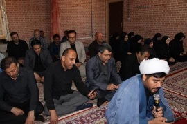 برگزاری مراسم زیارت عاشورا در دانشگاه ملی مهارت واحد پسران قزوین