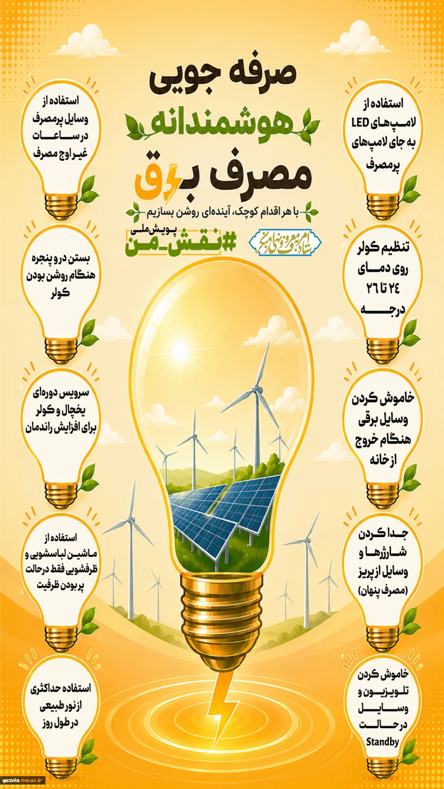 اینفوگرافی مصرف برق فضای مجازی