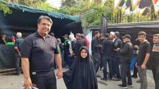 برپایی موکب خدمت‌رسانی دانشگاهیان دانشگاه ملی مهارت در مسیر وداع با رهبر شهید 12