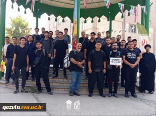 آیین بدرقه کاروان‌های دانشجویی دانشگاه ملی مهارت استان تهران به مقصد پیاده‌روی اربعین حسینی با حضور مسئولان دانشگاه 3