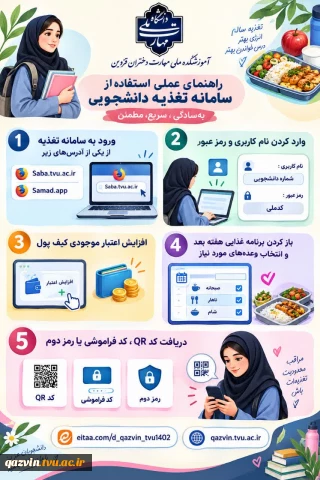 راهنمای استفاده از سامانه تغذیه دانشجویی